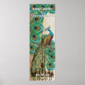 Pfau Mittelalterliche Renaissance-Hochzeit Poster (Vorne)