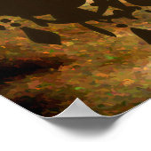 Pfau Mittelalterliche Renaissance-Hochzeit Poster (Ecke)