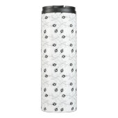 Pfau-Monogramm-Gemstone Thermosbecher (Rückseite)