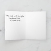 Pfau morgens karte (Innenseite)