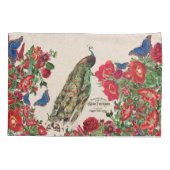 Pfau Morpho Kissenbezug (Rückseite)