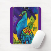 Pfau Mousepad Seidenmalerei Mousepad (Mit Mouse)