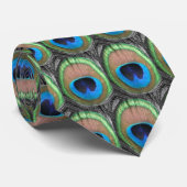 Pfau mustert Krawatte (Gerollt)