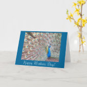 Pfau-Mutter-Tageskarte Karte (Gelbe Blume)