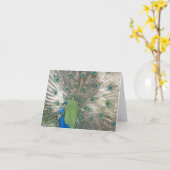 Pfau notecards karte (Gelbe Blume)