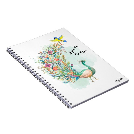 Pfau Notizblock (Rechte Seite)