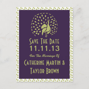 Pfau oder Pfauenhenne Grafikdesign von Artinspired Ankündigungspostkarte