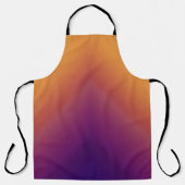 Pfau Ombre Orange Schürze (Vorderseite)