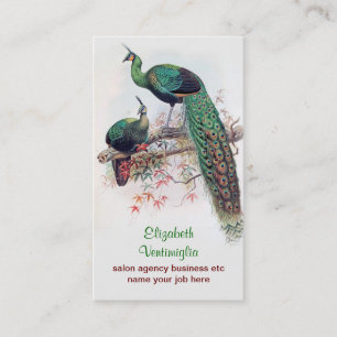 Pfau-Paar Visitenkarte
