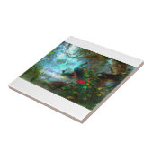 Pfau-Paare in der Garten-Keramik-Fliese Fliese (Seite)