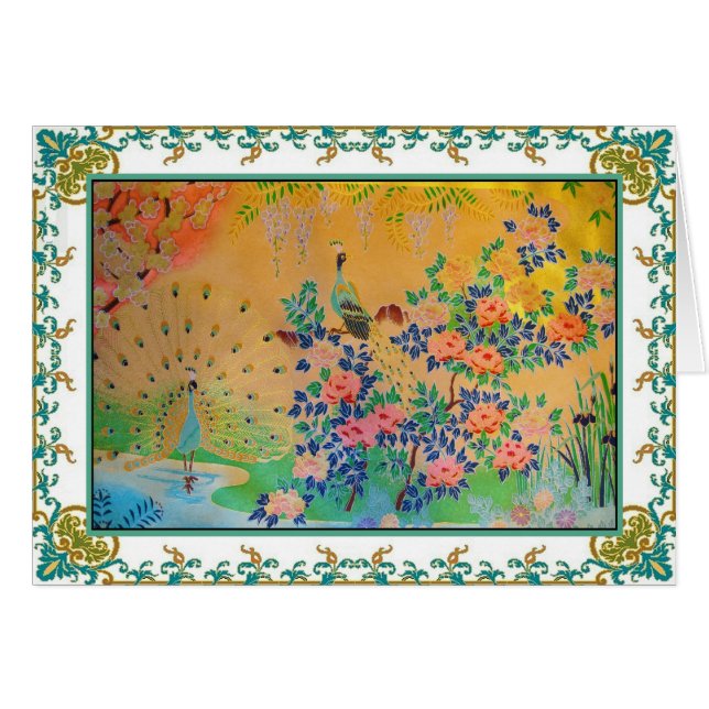 Pfau-Paradies (Vorderseite (Horizontal))