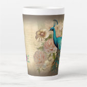 Pfau (passendes Journal erhältlich) Milchtasse (Vorderseite)