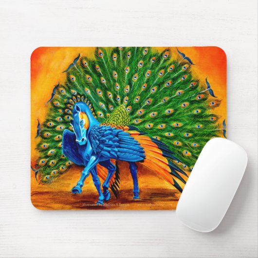 Pfau Pegasus Mousepad (Mit Mouse)