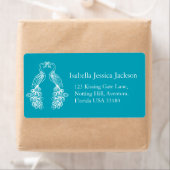 Pfau/Pfahnen, weiße aquamarine Rückantwort (Insitu)