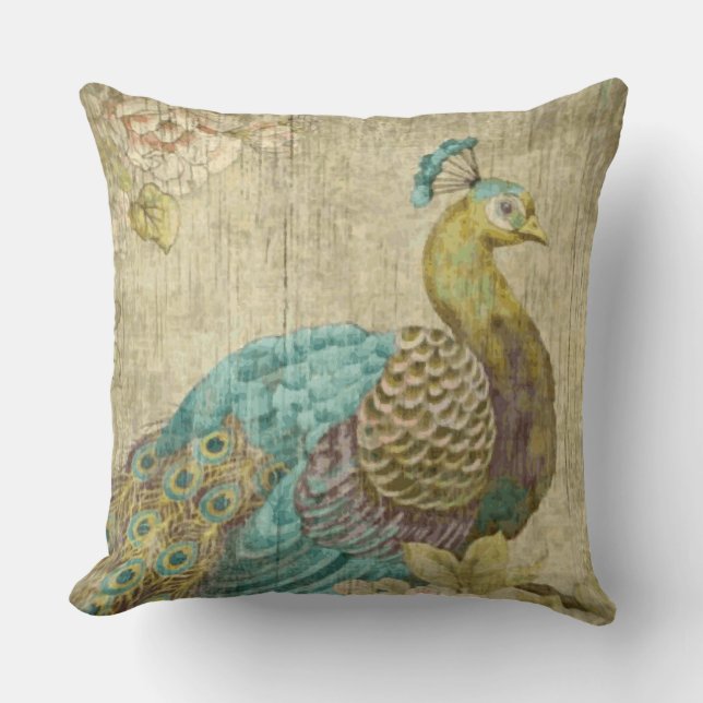 Pfau — Pillow Kissen (Vorderseite)