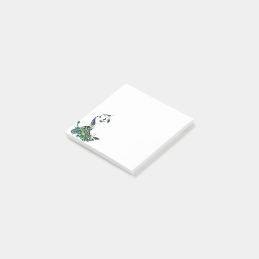 Pfau Posten-es-Anmerkungen Post-it Klebezettel (angewinkelt)