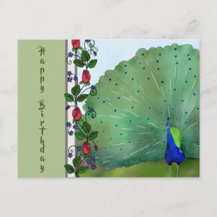 Pfau Postkarte
