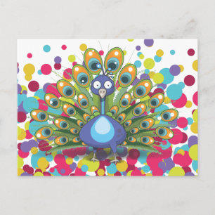 Pfau Postkarte