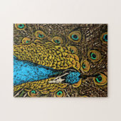 Pfau-Pracht-Illustration Puzzle (Horizontal)
