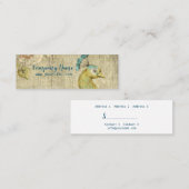 Pfau - Preis-Tag, Visitenkarte (Vorne/Hinten)