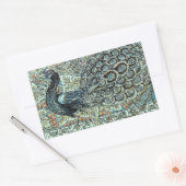 Pfau Rechteckiger Aufkleber (Umschlag)