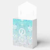 Pfau romantische Hochzeit, Herz und Geschenkschachtel (Geöffnet)