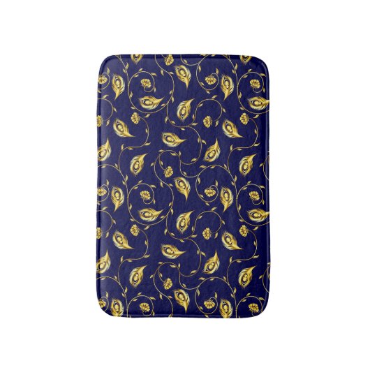 Pfau-Sari-Muster Badematte (Vorderseite Vertikal)