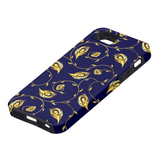 Pfau-Sari-Muster Case-Mate iPhone Hülle (unten)