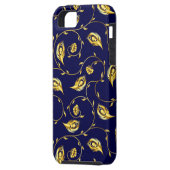 Pfau-Sari-Muster Case-Mate iPhone Hülle (Rückseite Links)