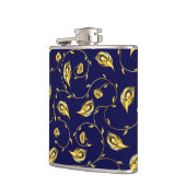 Pfau-Sari-Muster Flachmann (Links)