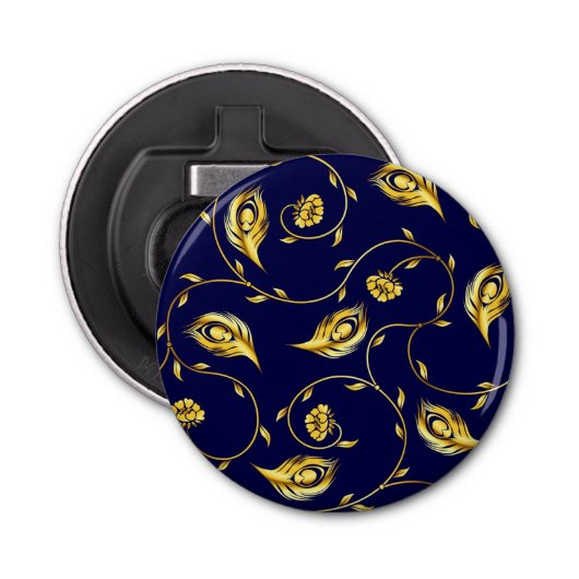 Pfau-Sari-Muster Flaschenöffner (Vorderseite)