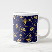Pfau-Sari-Muster Jumbo-Tasse (Rechts)