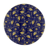 Pfau-Sari-Muster Schneidebrett (Vorderseite)