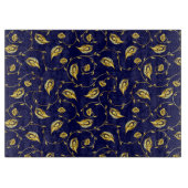 Pfau-Sari-Muster Schneidebrett (Vorderseite)