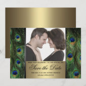 Pfau Save-the-Date-Foto Save The Date (Vorne/Hinten)