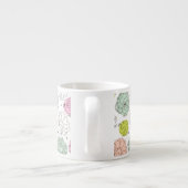 Pfau scherzt die Vintage Tapete Espressotasse (Rückseite)