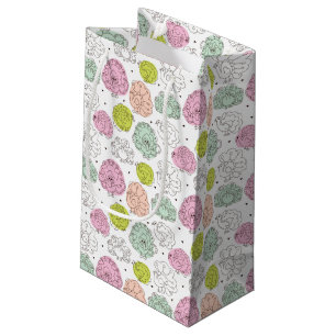 Pfau scherzt die Vintage Tapete Kleine Geschenktüte