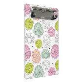 Pfau scherzt die Vintage Tapete Mini Klemmbrett (Schrägansicht)