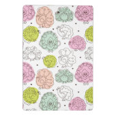 Pfau scherzt die Vintage Tapete Mini Klemmbrett (Rückseite)