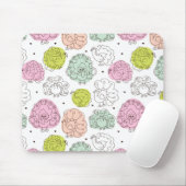 Pfau scherzt die Vintage Tapete Mousepad (Mit Mouse)