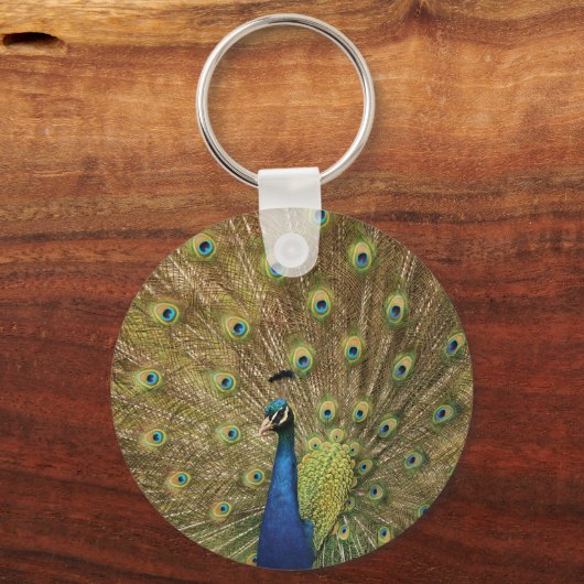 Pfau Schlüsselanhänger (Vorderseite)