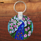 Pfau Schlüsselanhänger (Vorderseite)