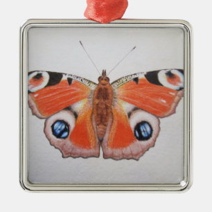 Pfau-Schmetterling 2012 Ornament Aus Metall