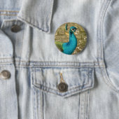 Pfau Schöne Naturfotografie Button (Beispiel)
