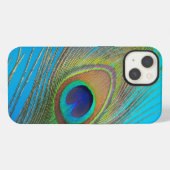 Pfau-Schwanz-Feder iPhone Hülle (Rückseite (Horizontal))