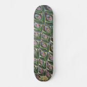 Pfau-Schwanz Skateboard (Vorderseite)