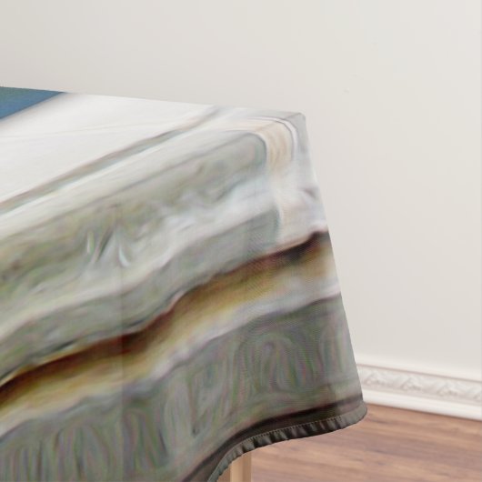 Pfau-Schwanz Tischdecke (Beispiel)