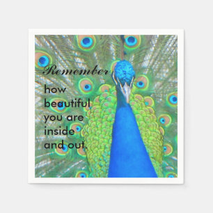 Pfau Serviette