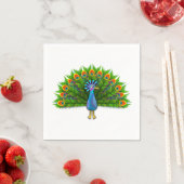 Pfau Serviette (Beispiel)