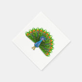 Pfau Serviette (Ecke)